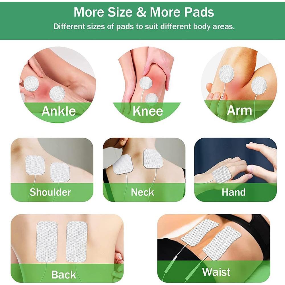 Pads de Reemplazo TENS Grozav 22Pcs Gel Alta Calidad