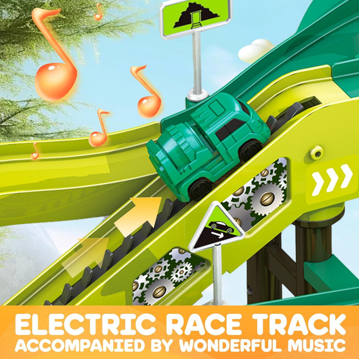 Set de Pista de Carreras SmilessKiddo 68 PCS para Niños 3-6 Años