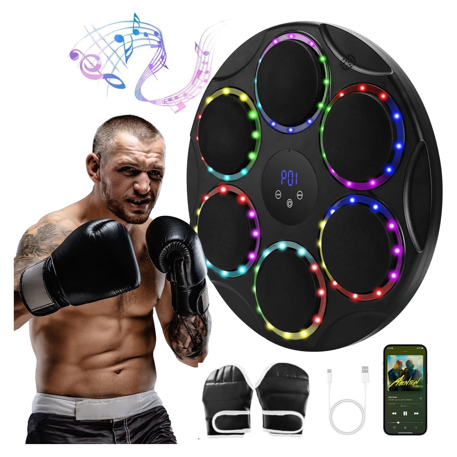 Máquina de Boxeo Musical ManYan HaiYan con Guantes y LED