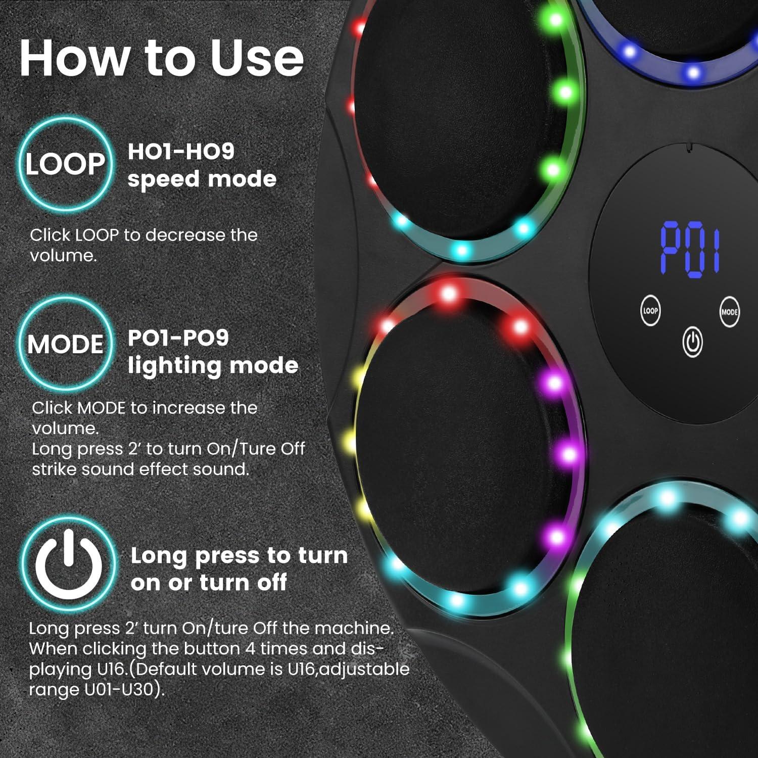 Máquina de Boxeo Musical ManYan HaiYan con Guantes y LED