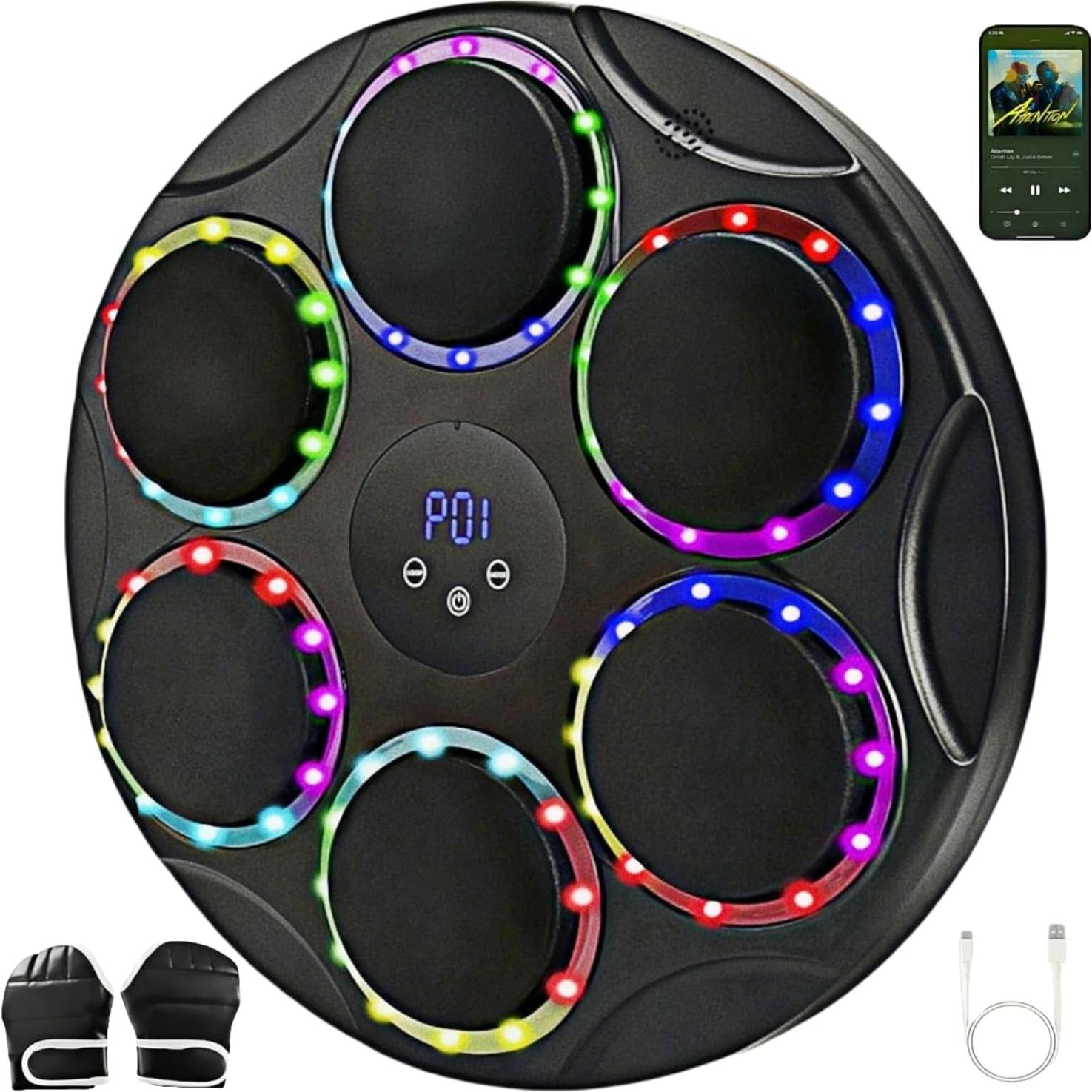 Máquina de Boxeo Musical ManYan HaiYan con Guantes y LED