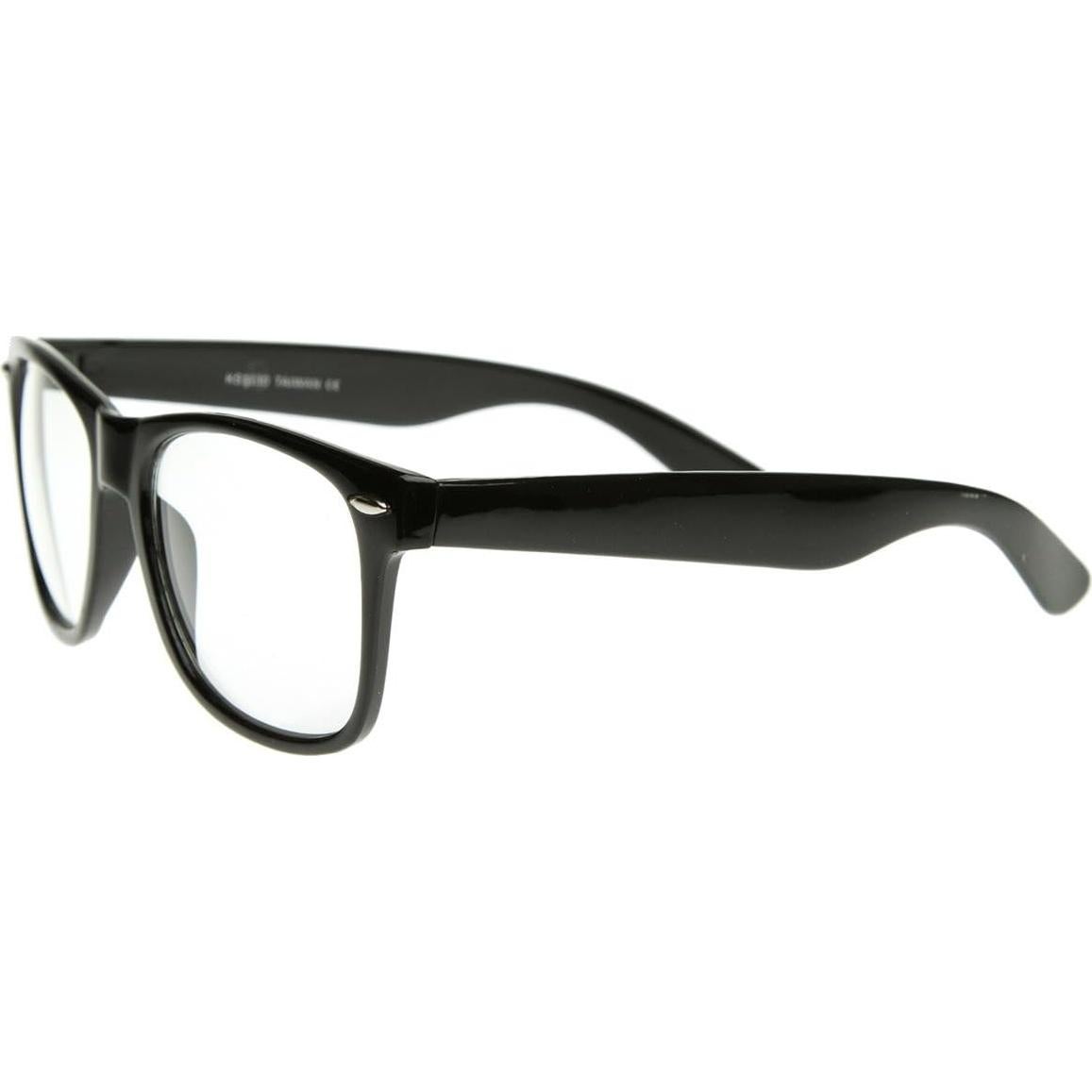 Gafas de Montura Cuerno zeroUV Vintage con Lentes Transparentes