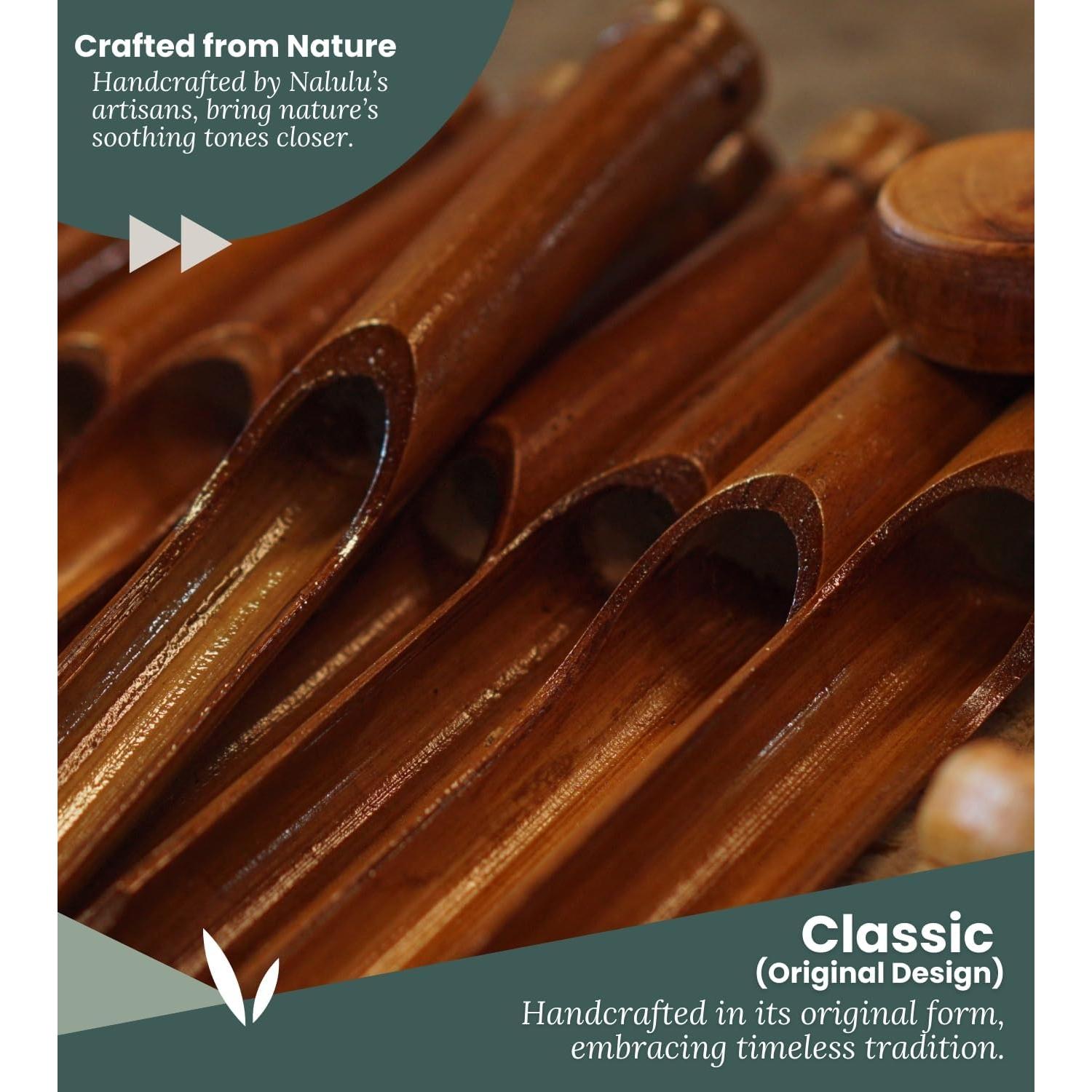 Campana de Viento de Bambú Nalulu Clásica Pequeña 88.9 cm