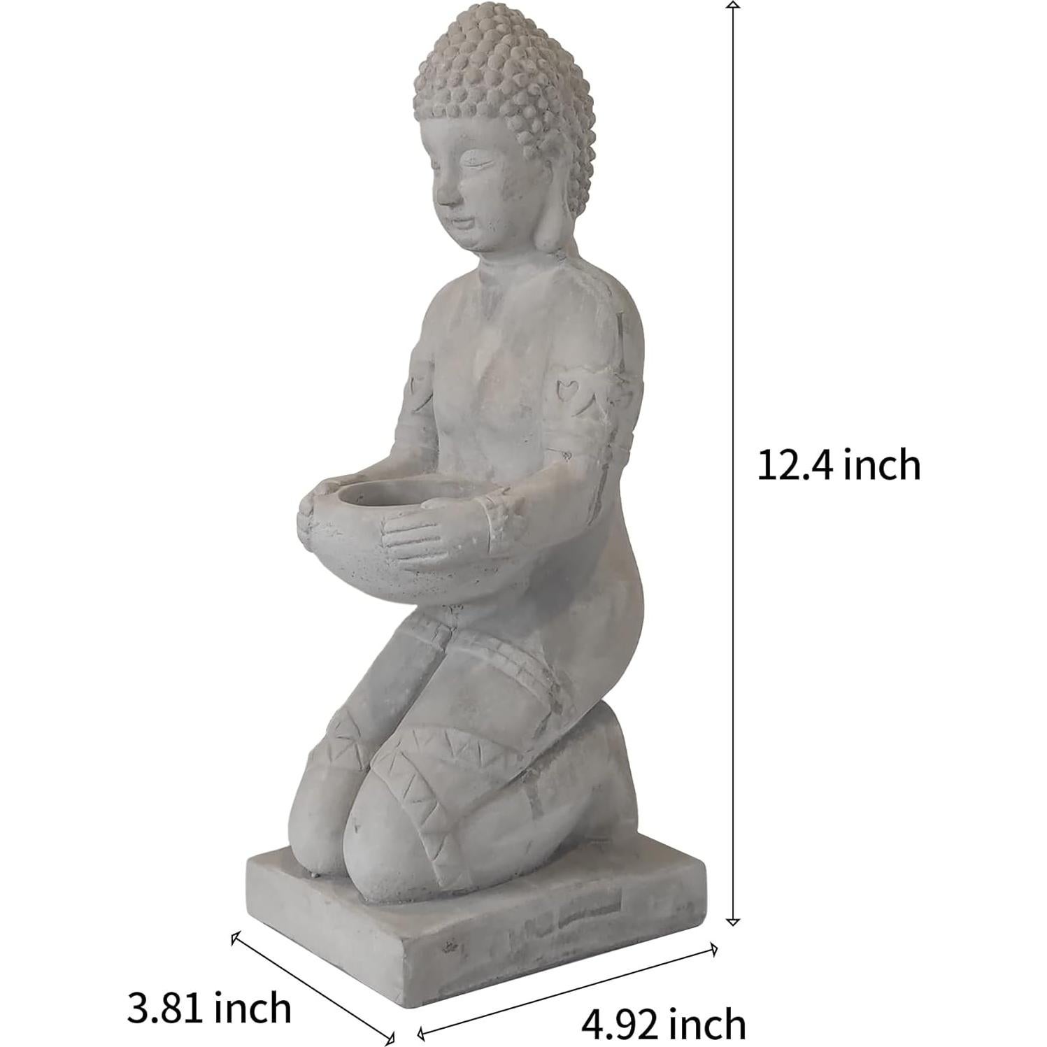 Conjunto de 2 Estatuas de Buda Kante 32.5 cm Decoración Ecológica