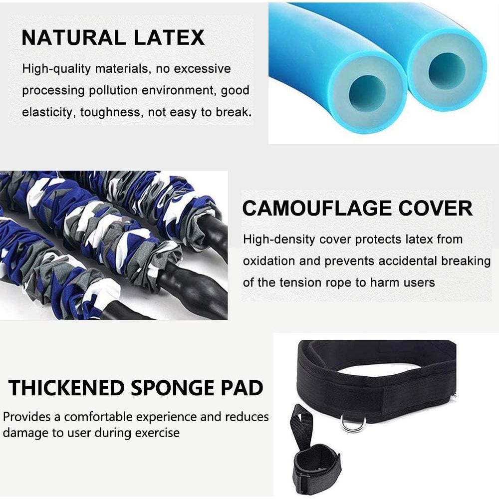 Juego de bandas de resistencia Sfeexun 150 lbs para boxeo