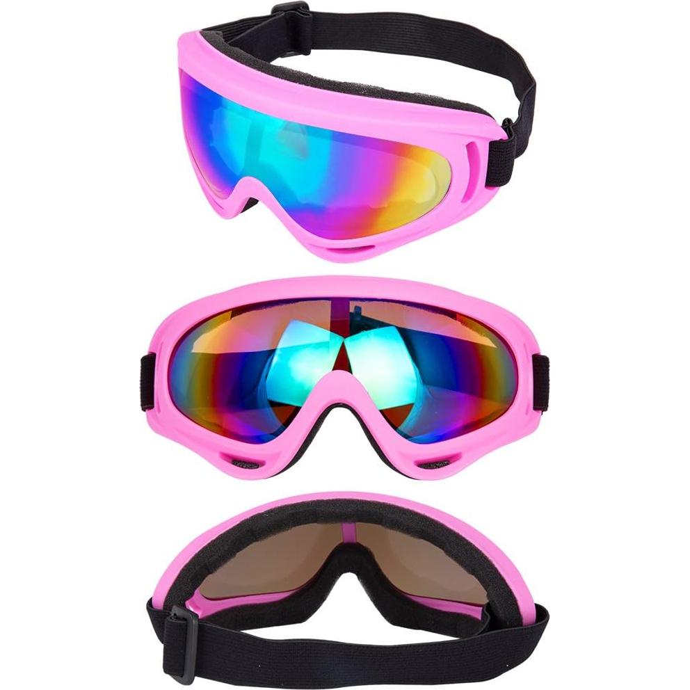 Gafas de Esquí LJDJ - Paquete de 4 Colores, Anti-UV y Ventiladas