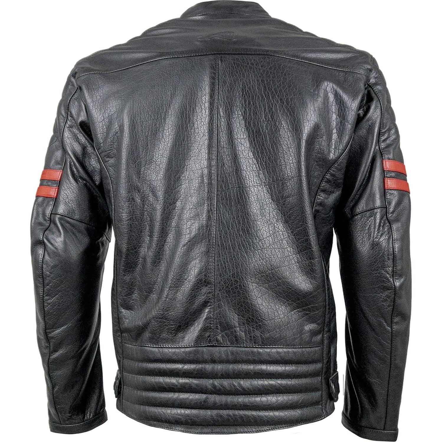 Chaqueta de Motocicleta AGVSPORT Flex Café, Cuero Premium CE Nivel 2