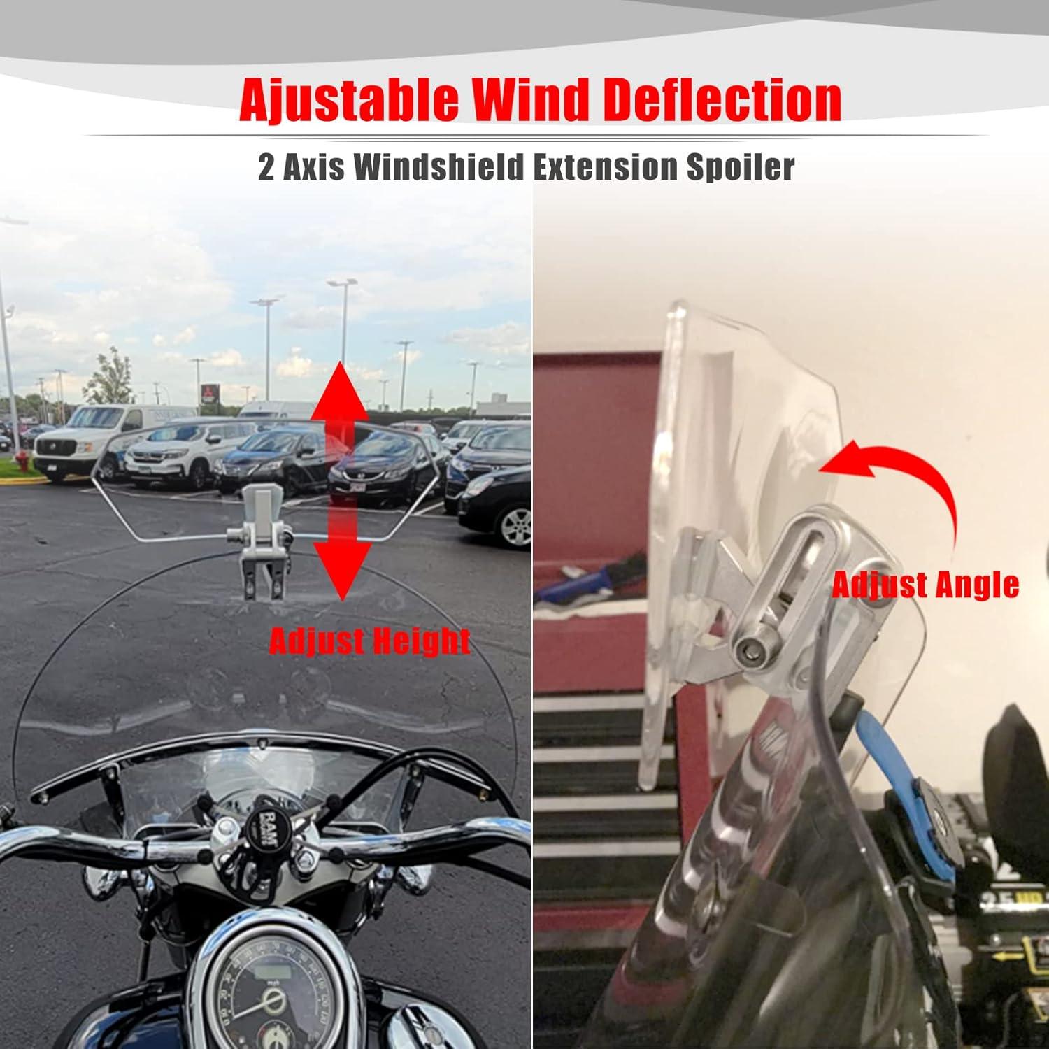 Extensión de Parabrisas Universal Goldfire para Motocicleta Transparente