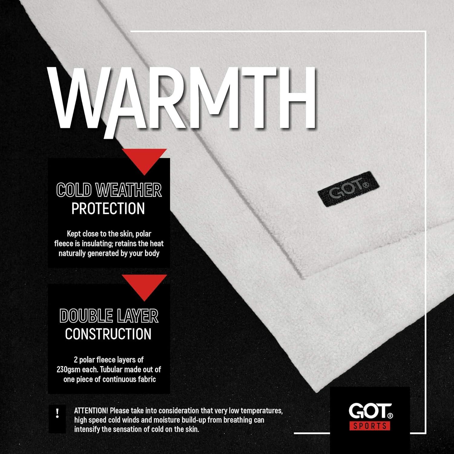Calentador de Cuello Forro Polar GOT Sports Doble Capa Invierno