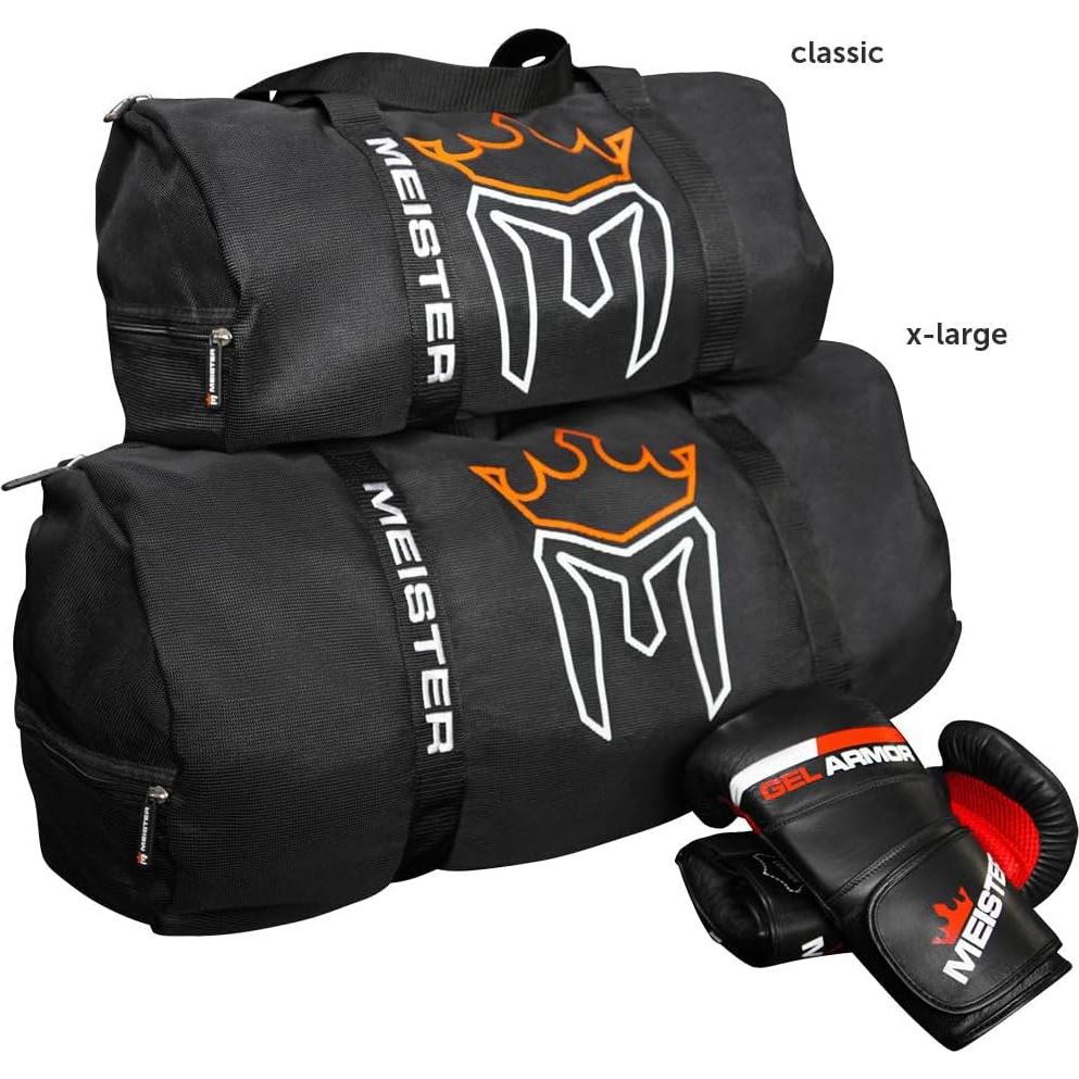 Bolsa de gimnasio Meister malla transpirable Clásica y X-Large