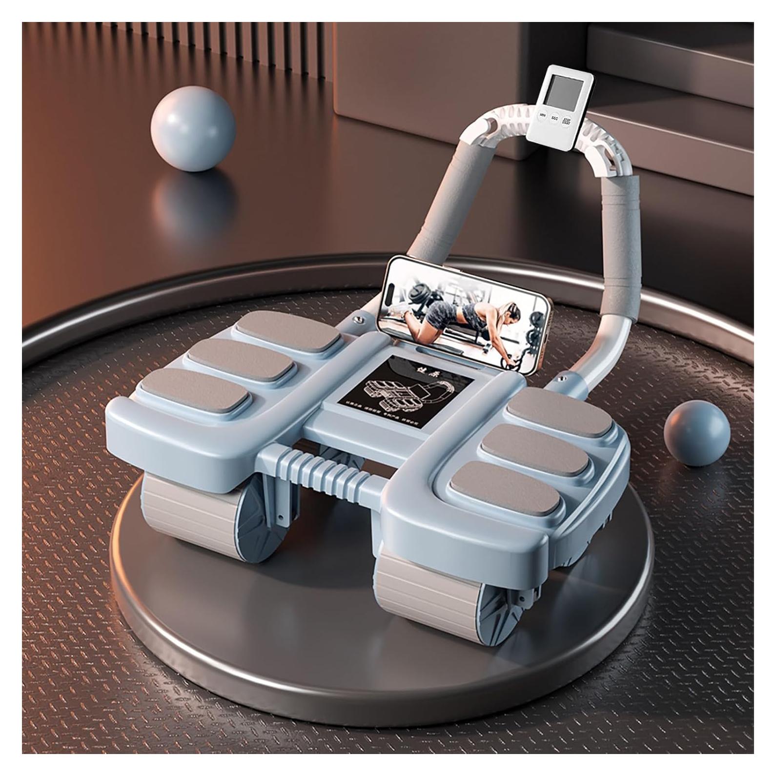 Rueda Abdominal POYIPI 2025 con Soporte para Codos - 4 Ruedas