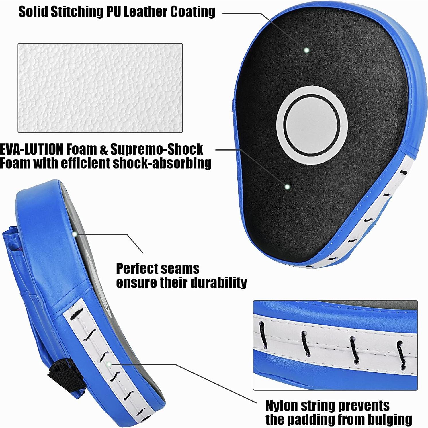 Guantes de Boxeo Oranlife 2PCS Cuero PU Entrenamiento MMA