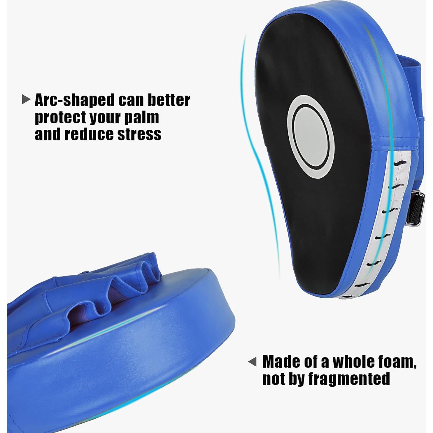 Guantes de Boxeo Oranlife 2PCS Cuero PU Entrenamiento MMA