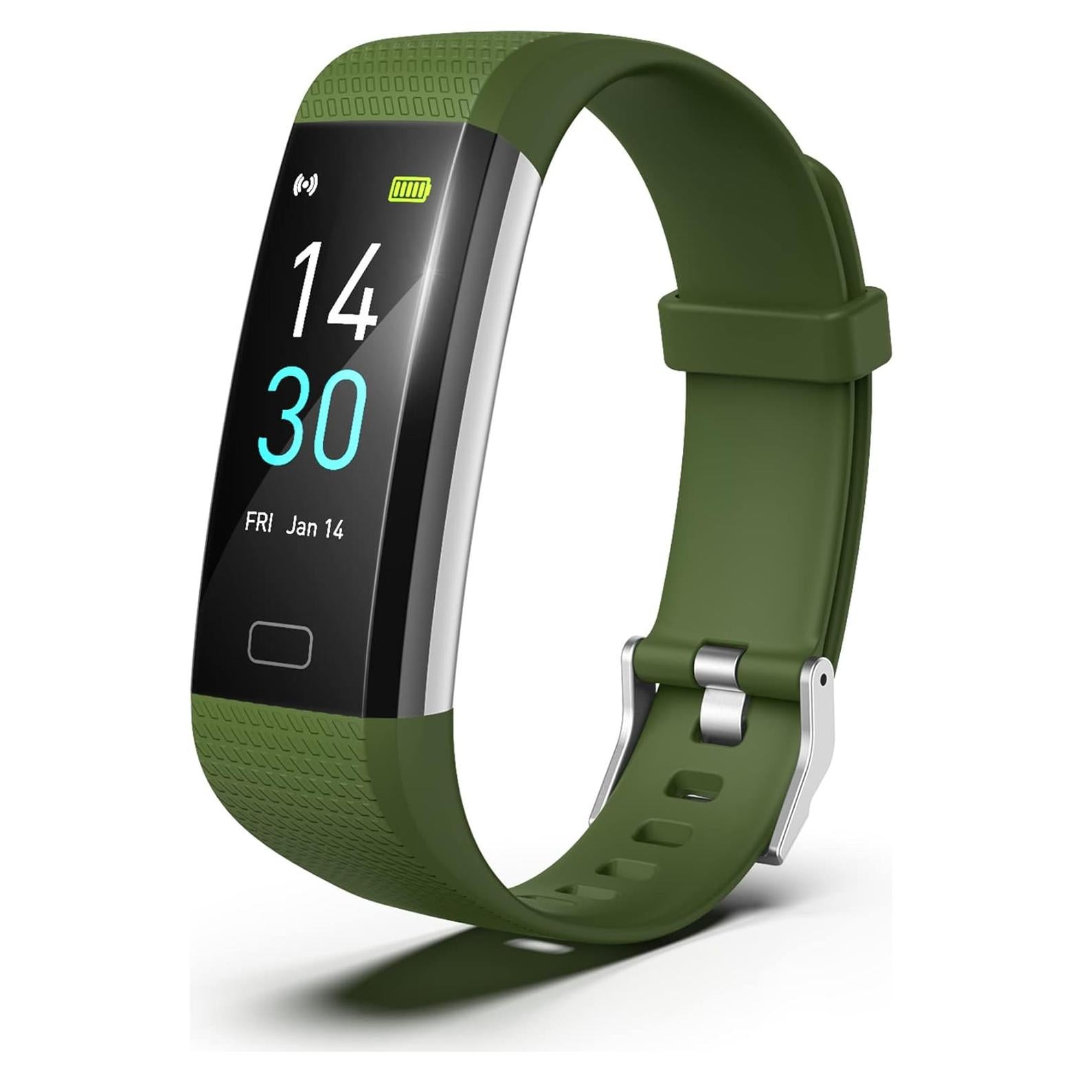 Reloj Inteligente Fitness Threesheep S5 Oliva - Monitoreo Salud y Actividad