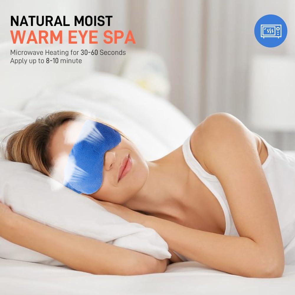 Máscara de Ojos Calentada MEISENHOME - Compresa Térmica Azul