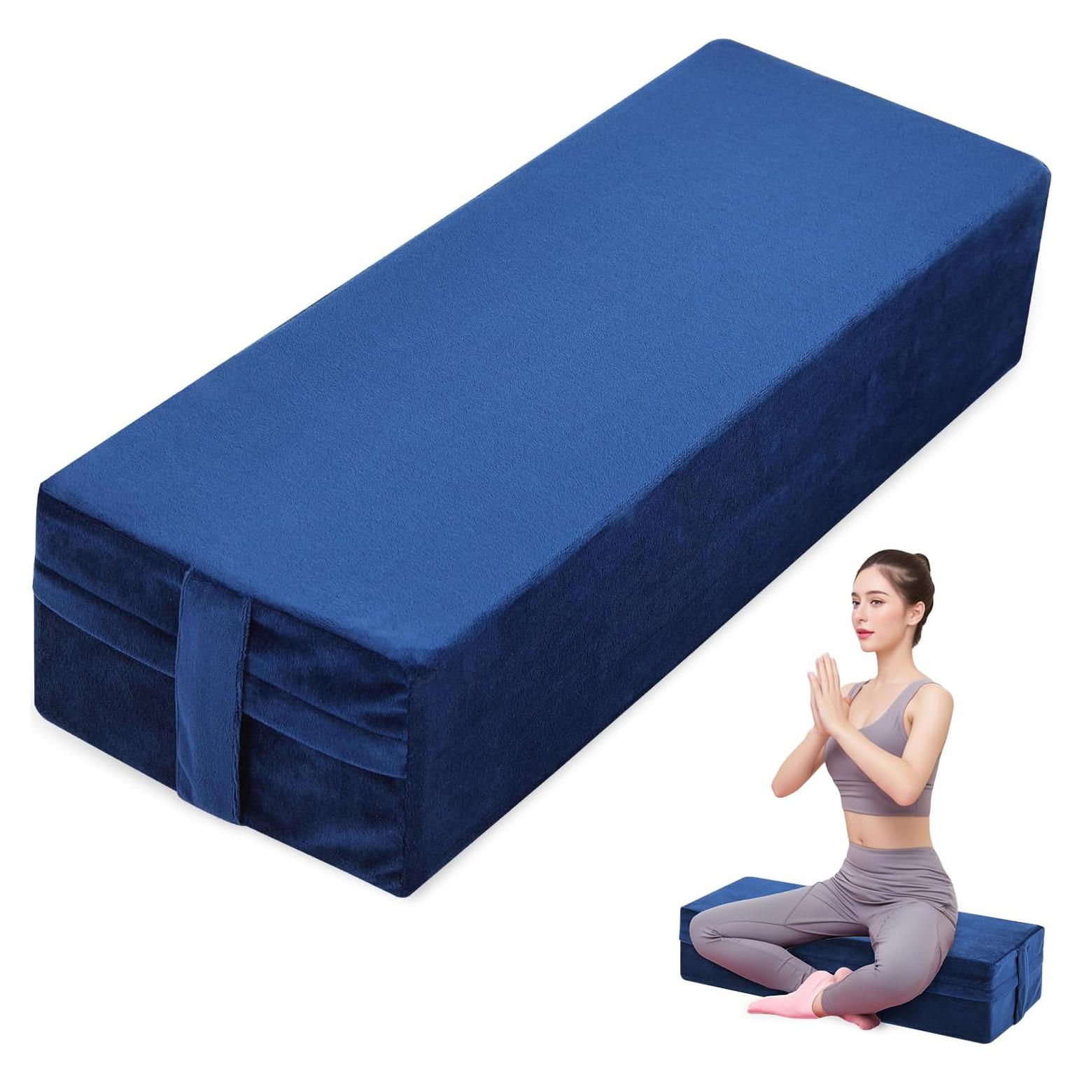 Almohada de Yoga GOFORIT 67.3x24.1x15.2 cm Azul Oscuro