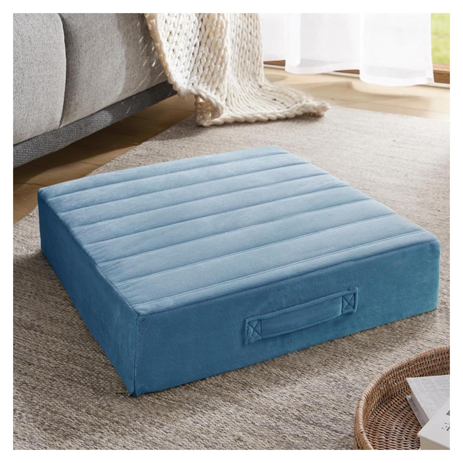 Cojín de Piso Codi Azul 55.88x55.88 cm Espuma Alta Densidad