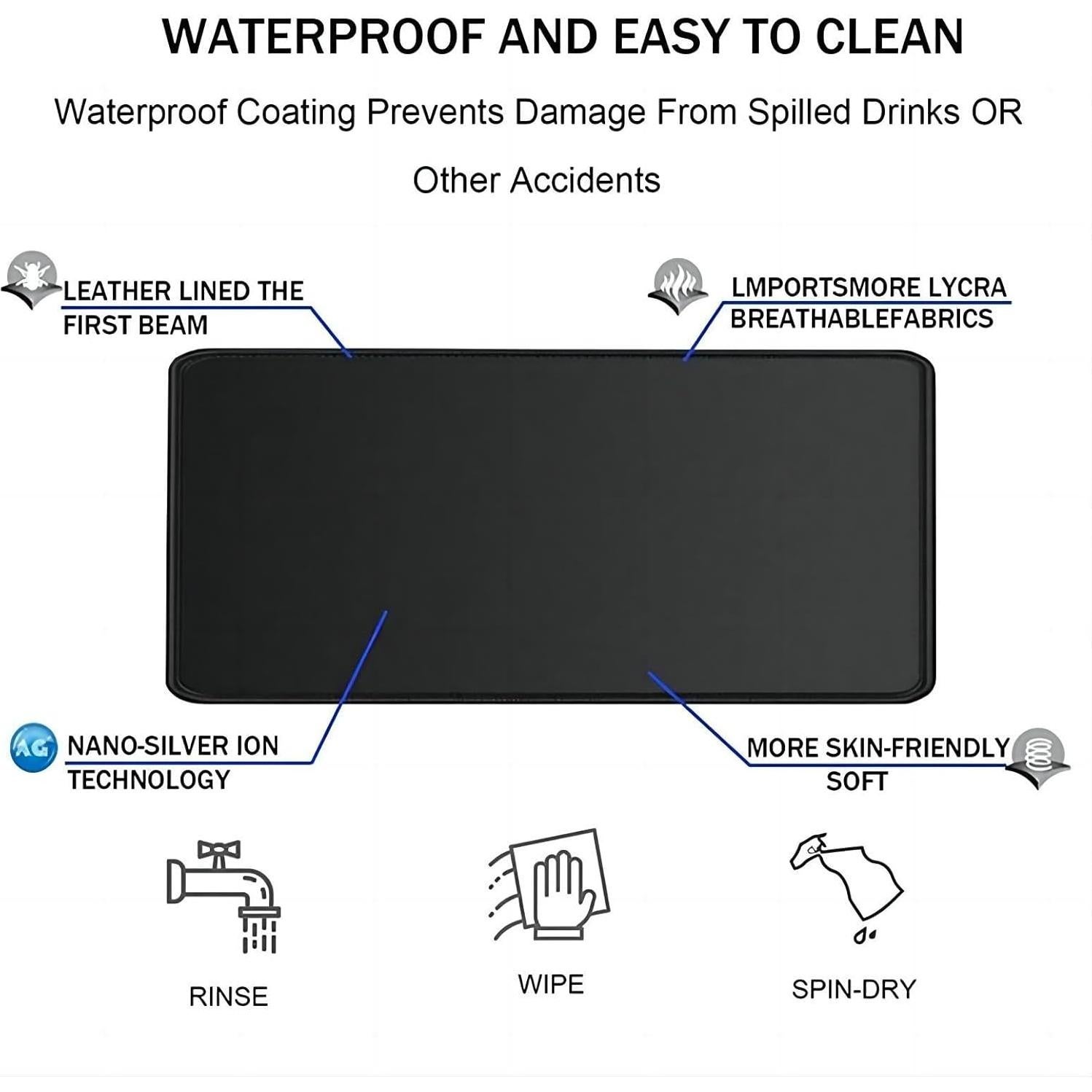 Alfombrilla de Ratón Anime ZEKYGPP 70x30cm Goma Antideslizante