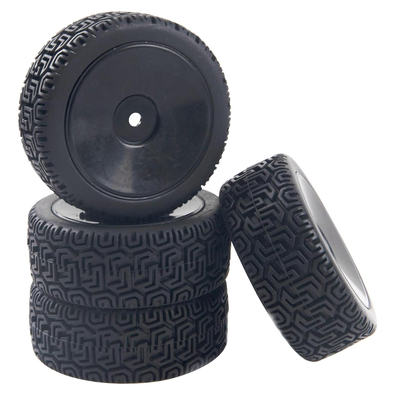 Llantas Hexagonales 12mm y Neumáticos de Goma HIRCQOO 1/10