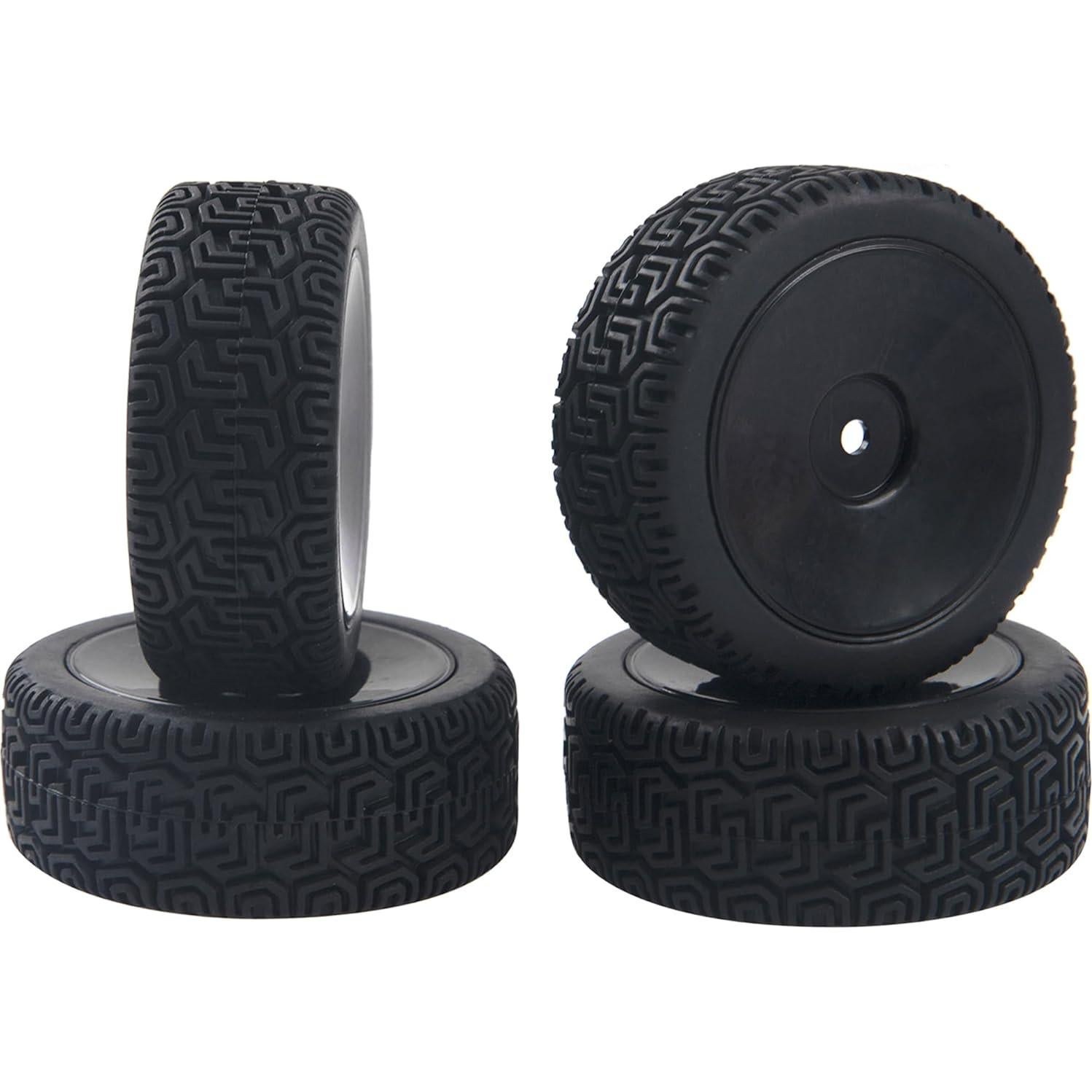 Llantas Hexagonales 12mm y Neumáticos de Goma HIRCQOO 1/10