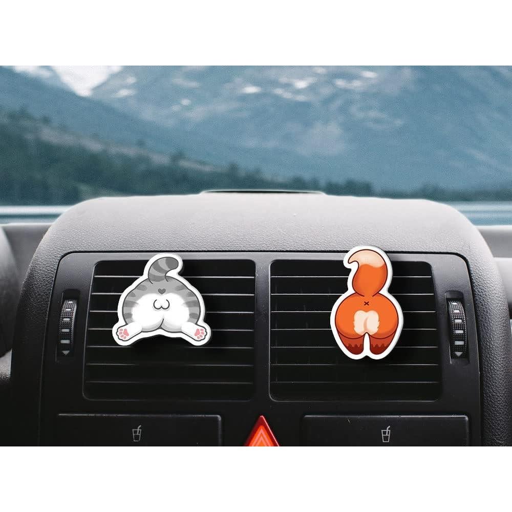 Aromatizante de Aire para Auto WIRESTER Clip Ventilación Gato