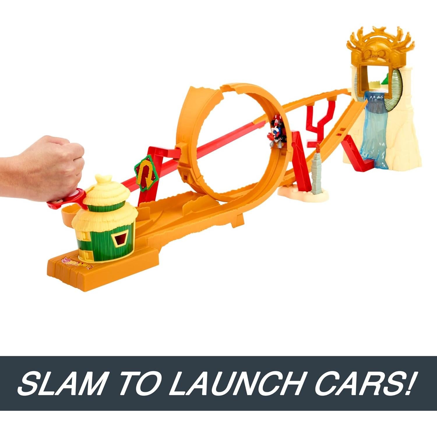 Set de Pista y Auto Hot Wheels Mario Kart - Circuito Selva 0.91m