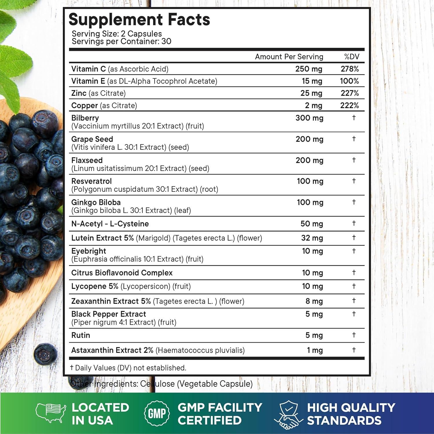 Vitaminas Oculares Superfood MD AREDS 2 - 60 Cápsulas