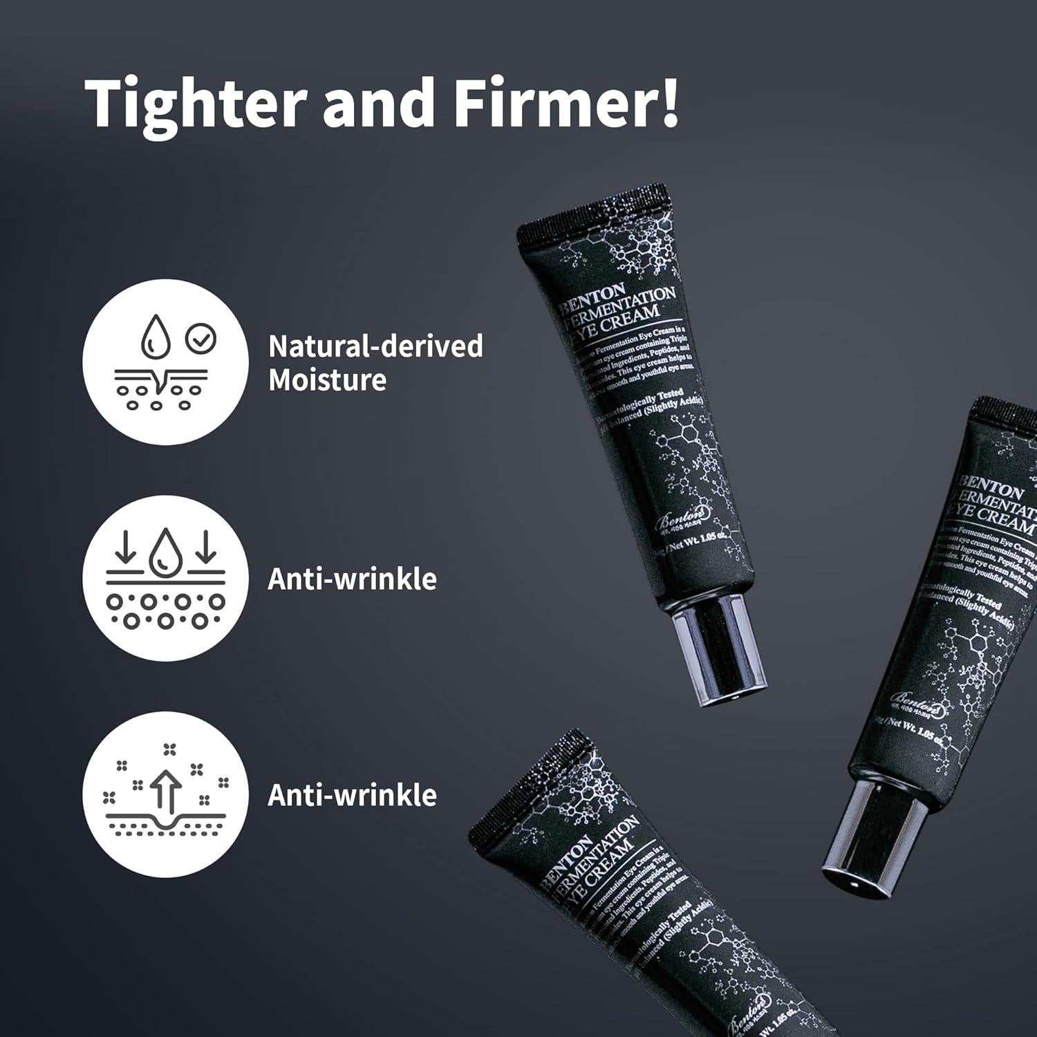 Crema para Ojos Benton 29.57 ml - Antiarrugas Galactomyces