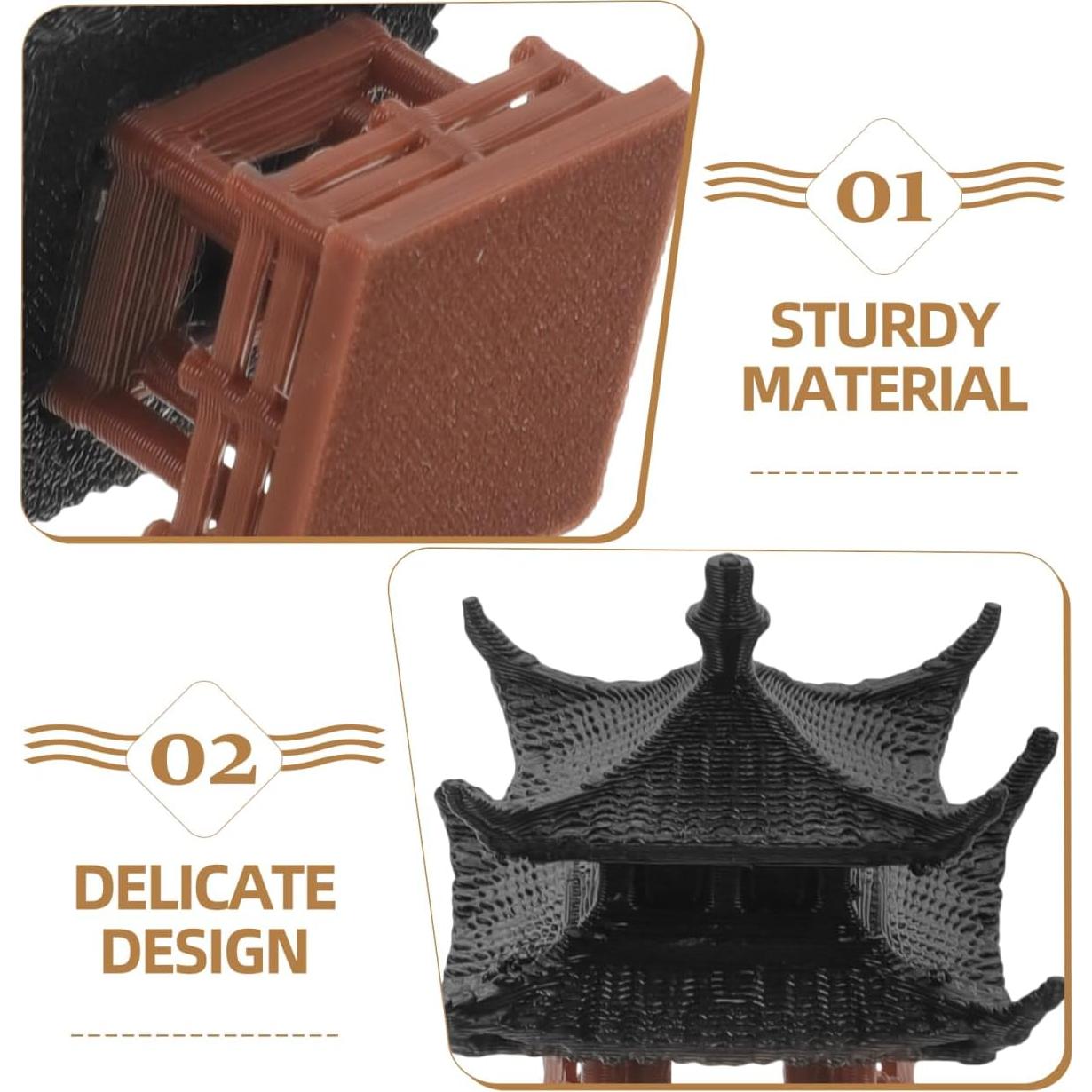 Estatua Miniatura de Pabellón SUPVOX 3.3 cm Plástico Multicolor