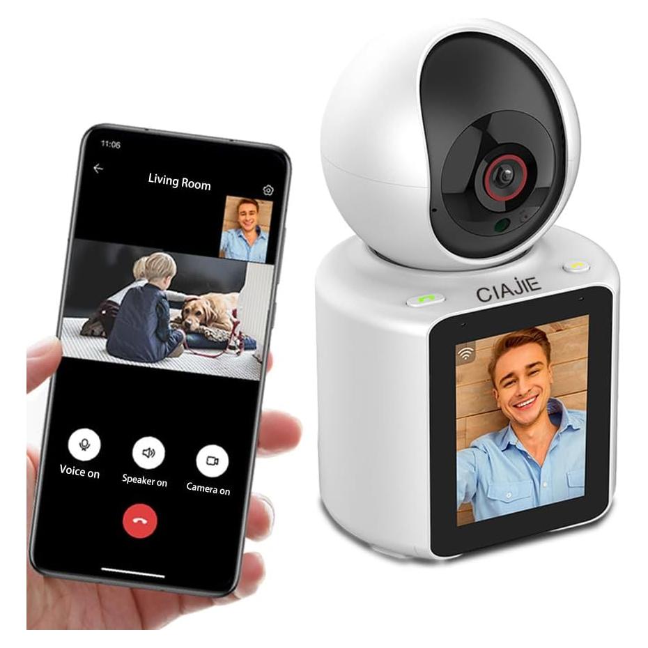 Cámara de Video CIAJIE 1080p HD para Mascotas y Bebés