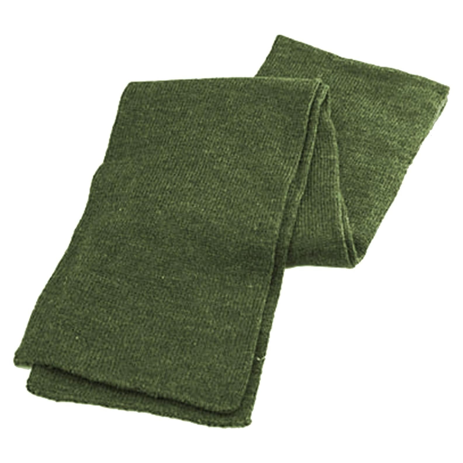 Bufanda de Invierno Doble Capa Unisex Verde Ejército
