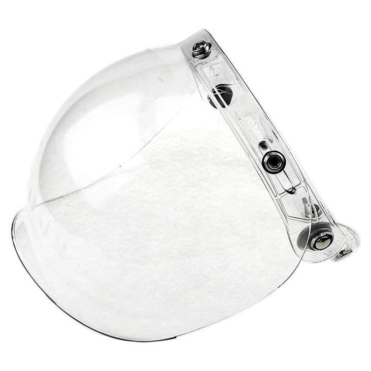 Visera Burbuja Retro WANCAR para Casco Abierto Transparente