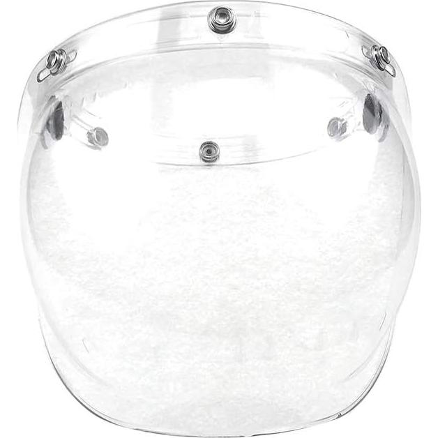 Visera Burbuja Retro WANCAR para Casco Abierto Transparente