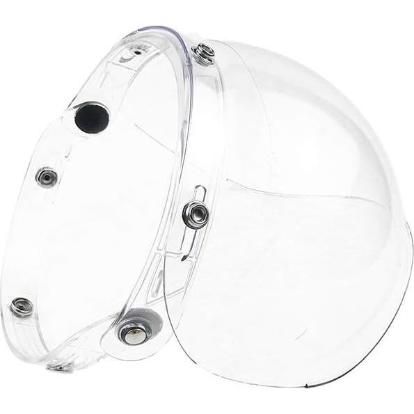 Visera Burbuja Retro WANCAR para Casco Abierto Transparente