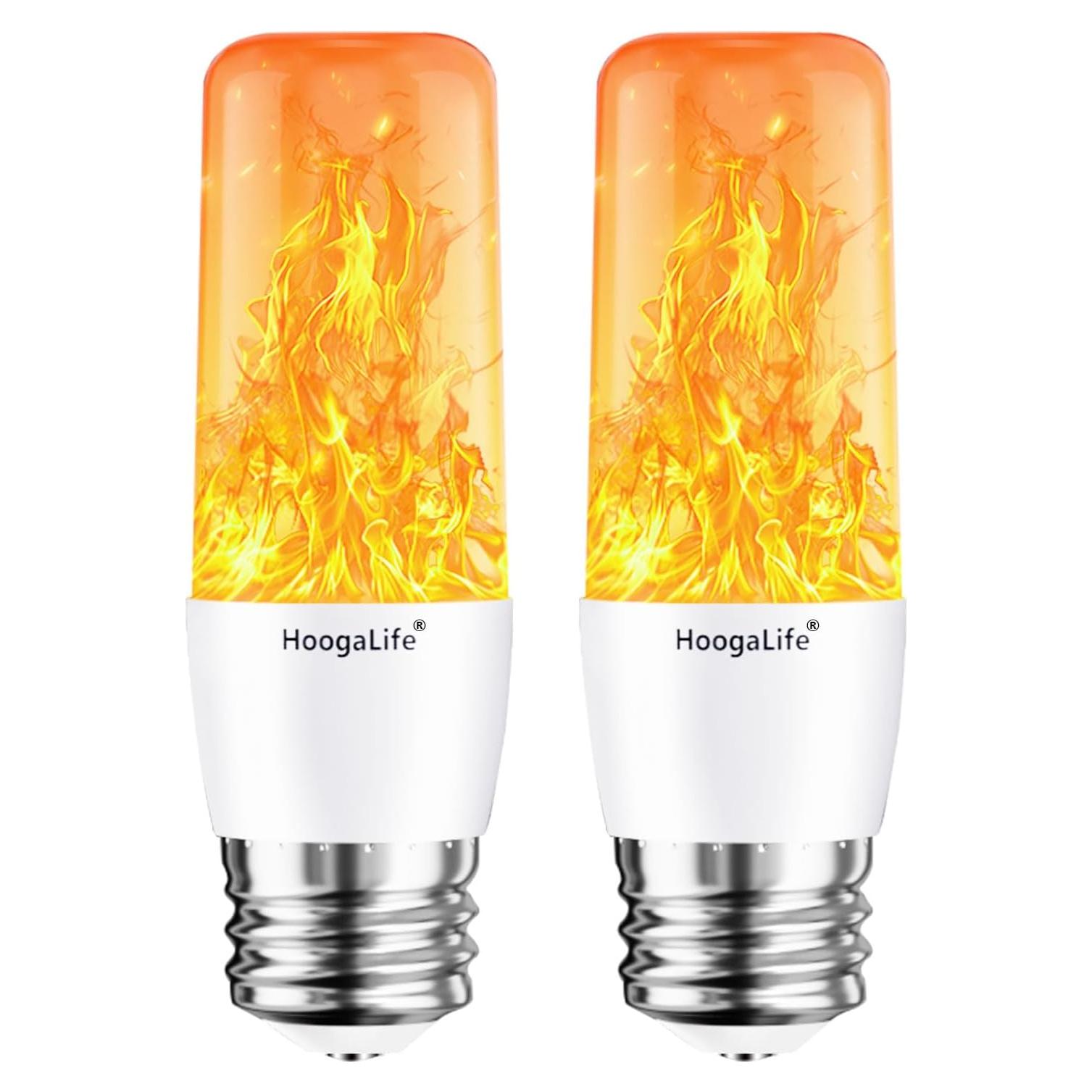 Bombillas LED de Llama HoogaLife E26 - 2 Paquete Efecto Realista