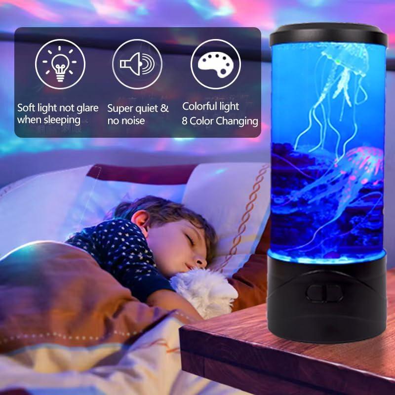 Lámpara de Medusas Burbujeantes Toycol LED 8 Colores 26.9cm