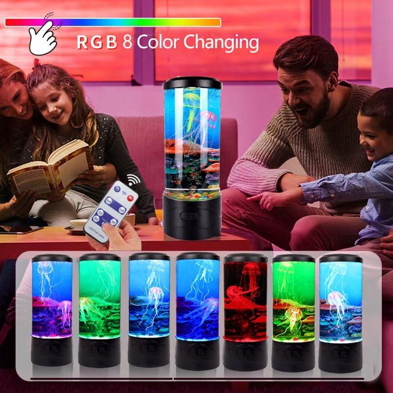 Lámpara de Medusas Burbujeantes Toycol LED 8 Colores 26.9cm