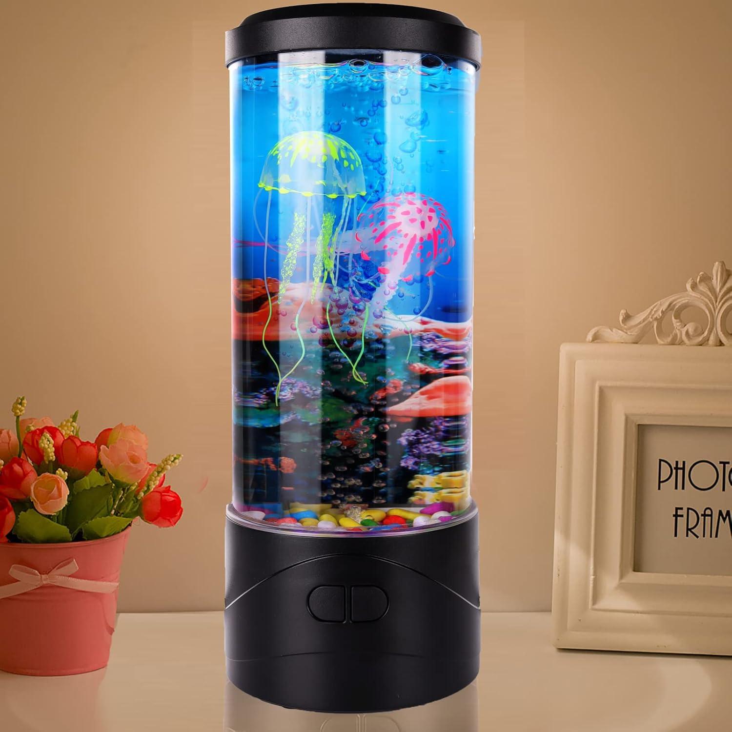 Lámpara de Medusas Burbujeantes Toycol LED 8 Colores 26.9cm