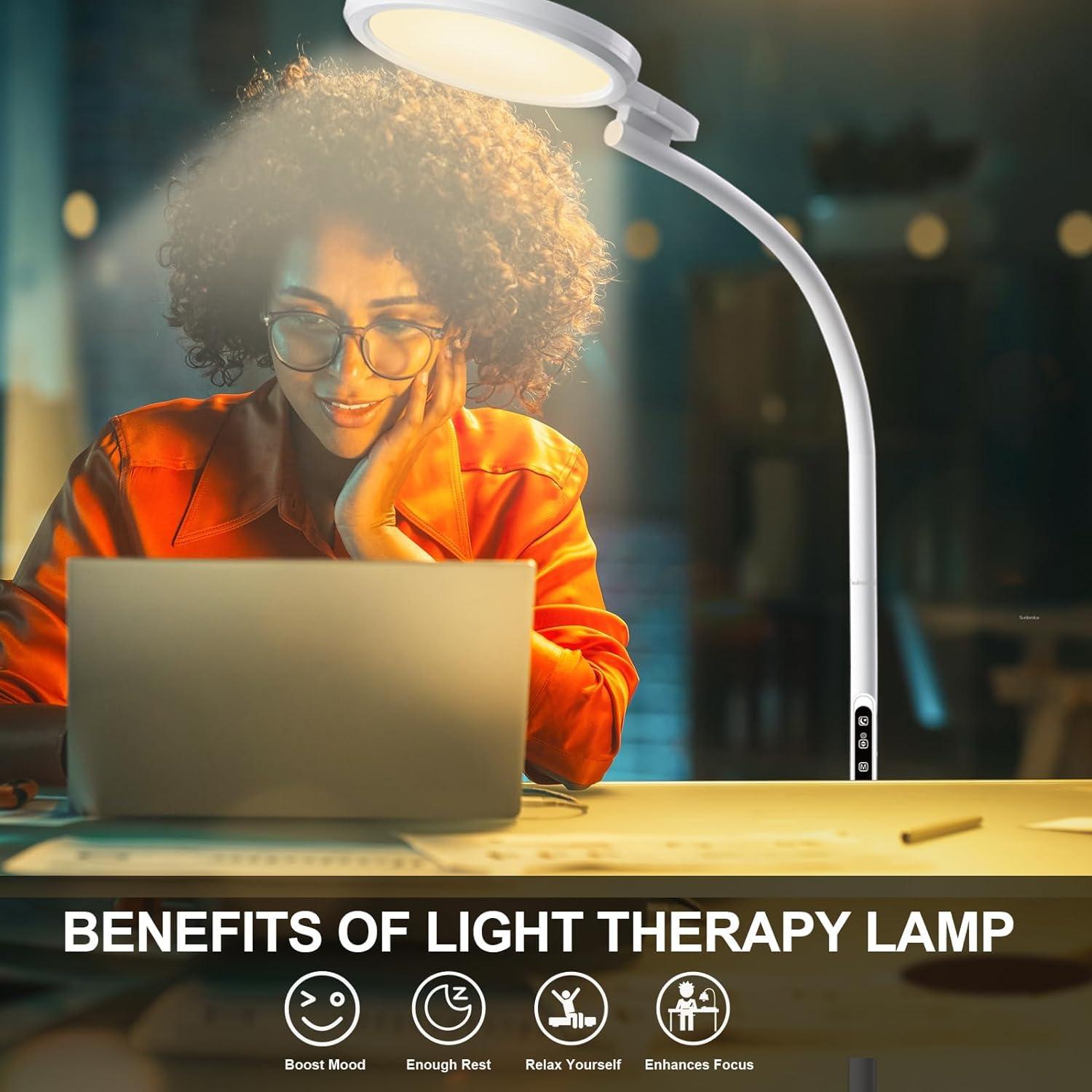 Lámpara de Terapia de Luz Sunlamlux 10000 Lux Control Remoto
