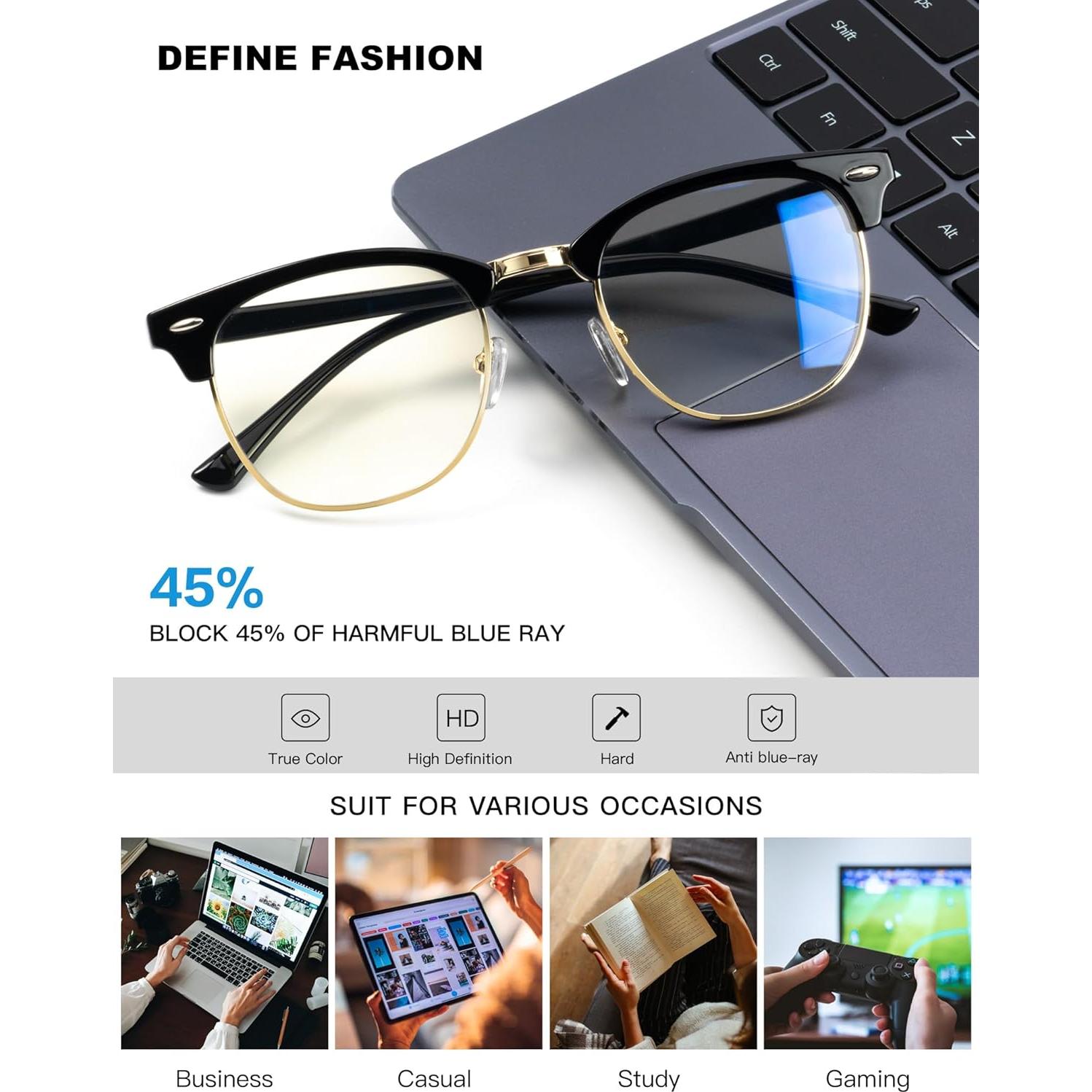 Gafas de Luz Azul ANYLUV UV400 para Hombres y Mujeres