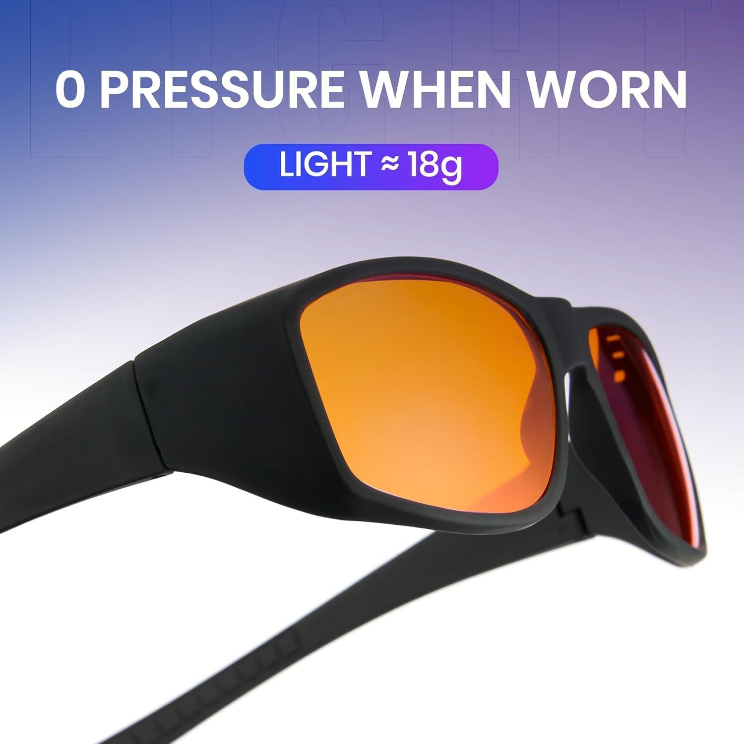 Gafas de Juego Cyxus 8180 Naranja Ámbar Bloqueo Luz Azul