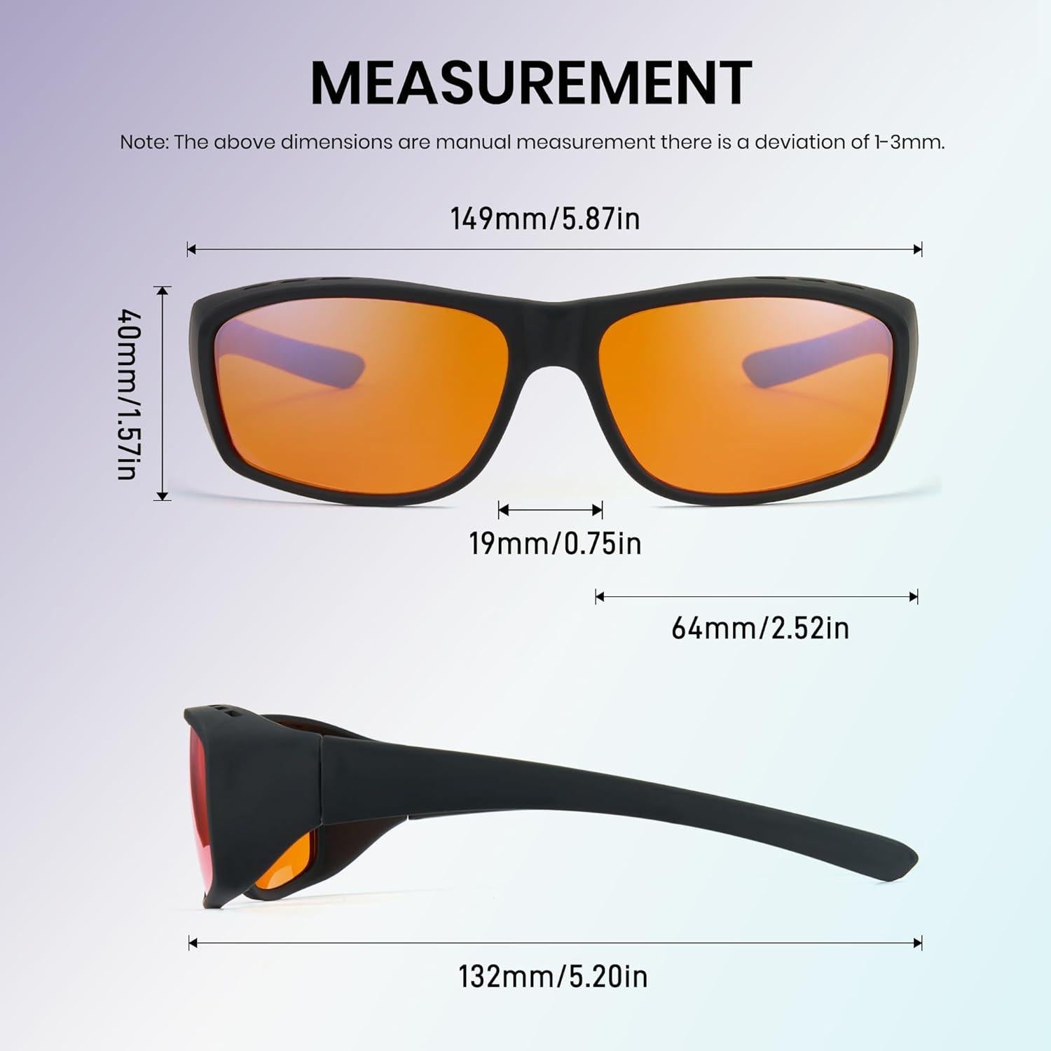 Gafas de Juego Cyxus 8180 Naranja Ámbar Bloqueo Luz Azul