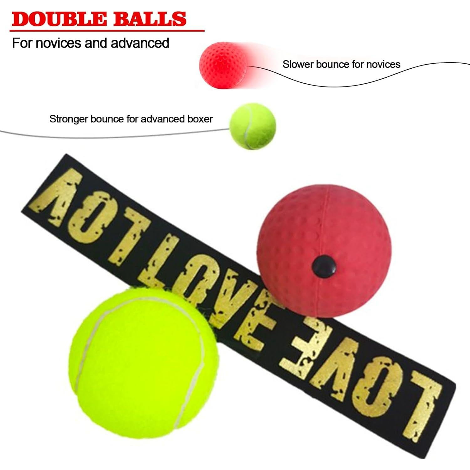 Set de Entrenamiento de Boxeo Q&F Tech con 2 Bolas y Banda