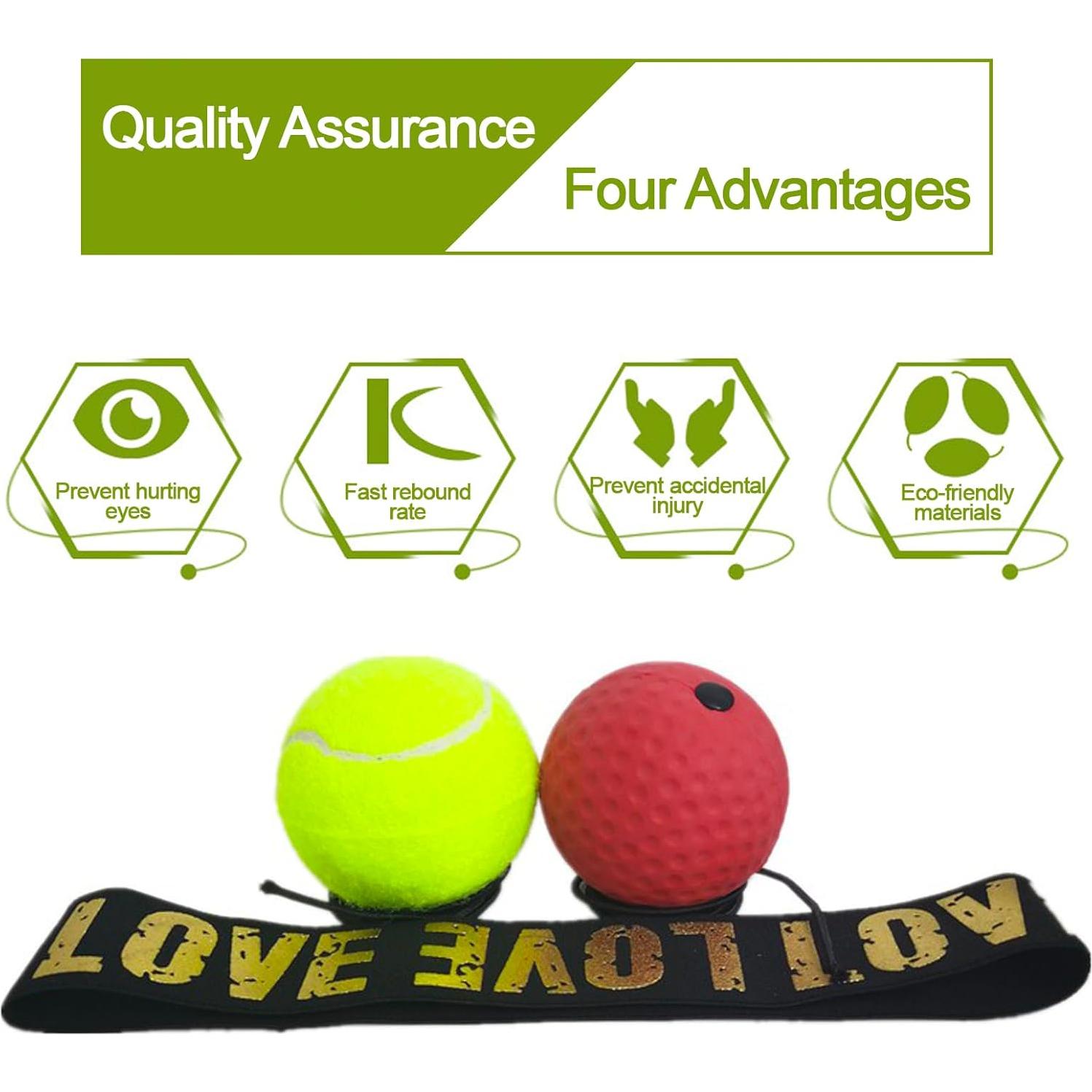 Set de Entrenamiento de Boxeo Q&F Tech con 2 Bolas y Banda