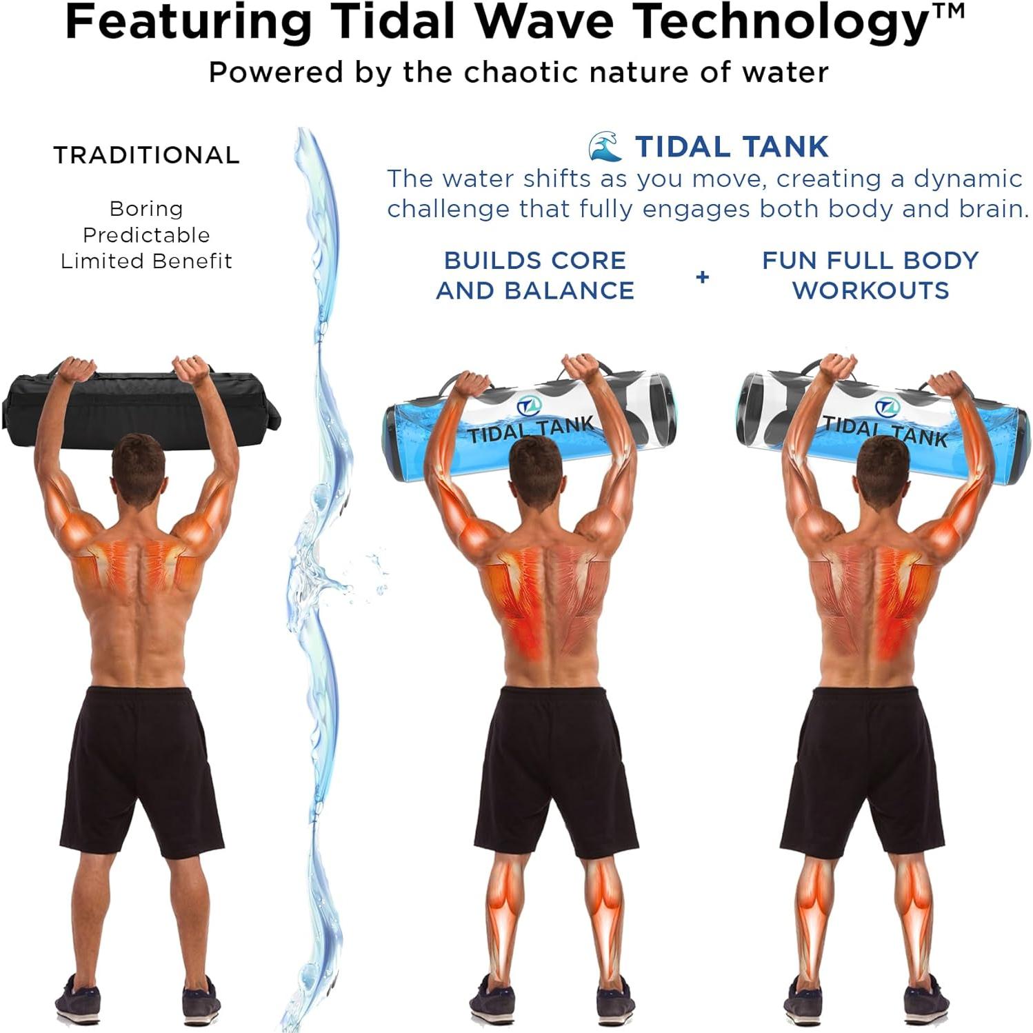 Tidal Tank Bolsa de Agua Ajustable hasta 32 kg - Fitness