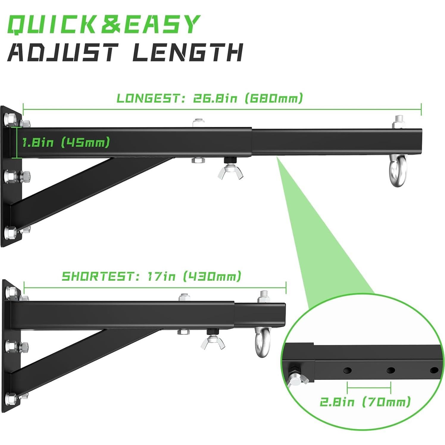 Soporte de Pared Ajustable Eapele para Bolsa Pesada 226.8 kg