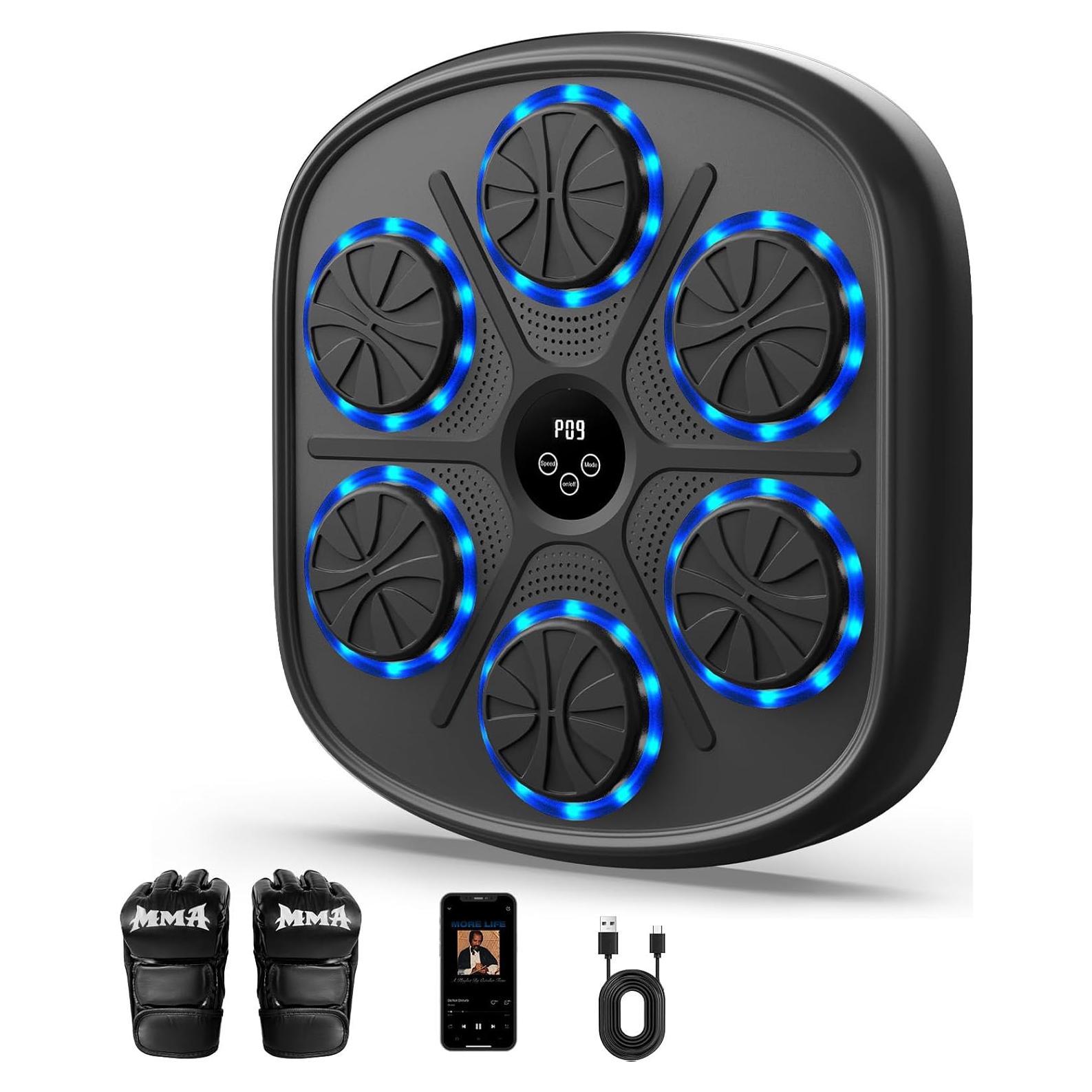 Máquina de Boxeo Musical Heetipuk MBT-03 Ajustable con Bluetooth