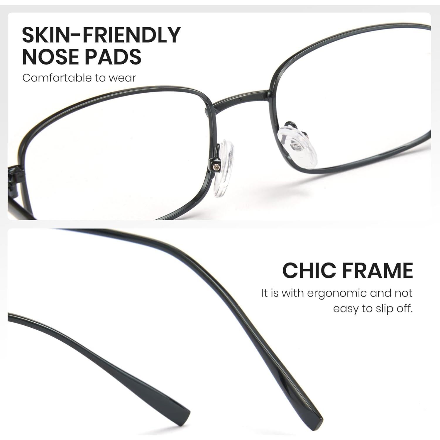 Gafas de Bloqueo de Luz Azul Cyxus 8160 Metal Rectangulares