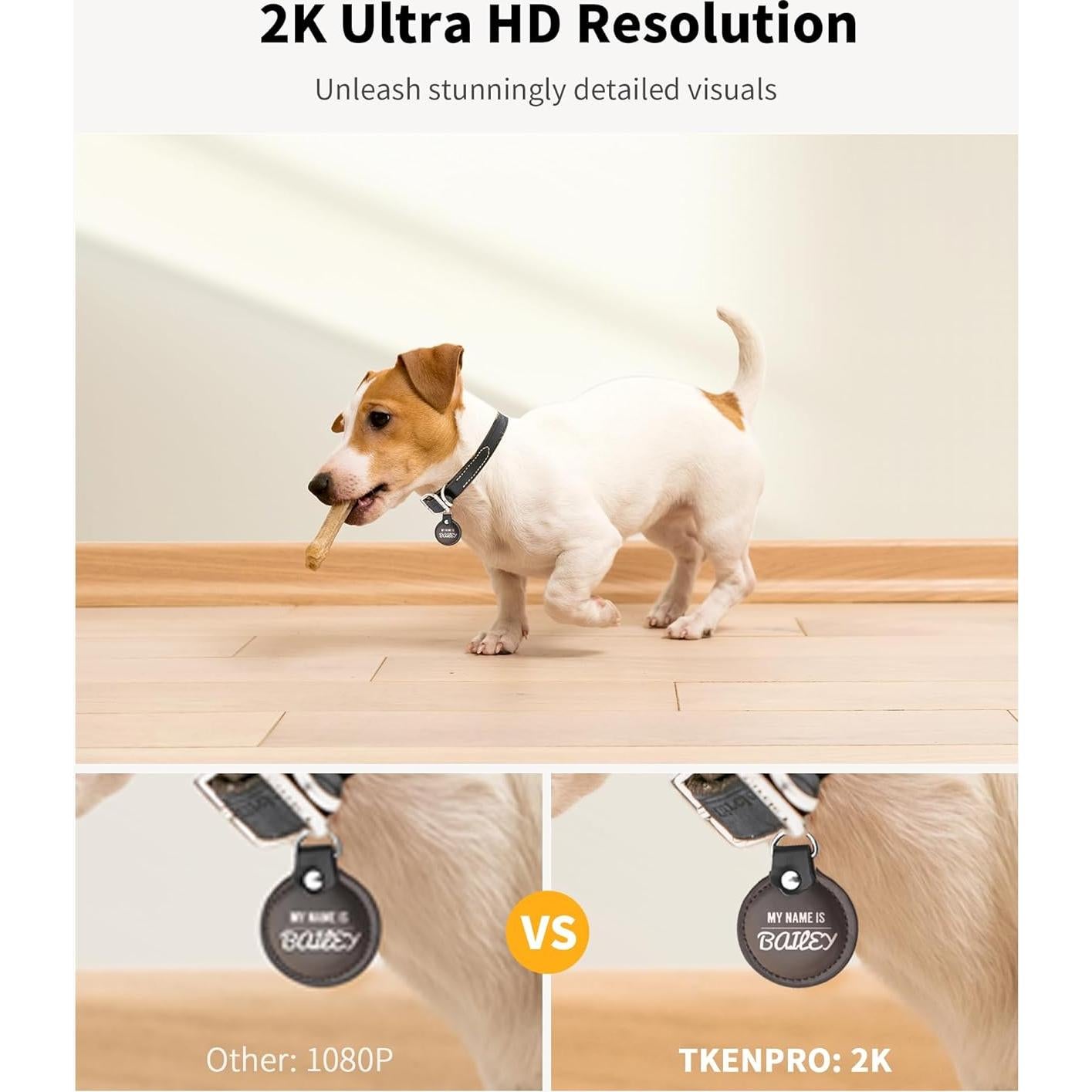 Cámara para Mascotas TKENPRO 2K con Dispensador de Golosinas