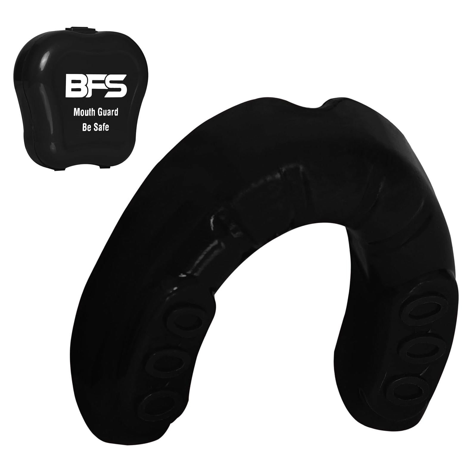 Protector Bucal Deportivo BFS IMPEX Negro para Niños y Adolescentes